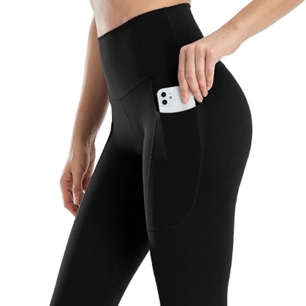 HeyNuts Essential 7/8 Leggings with Pockets 25" M Black